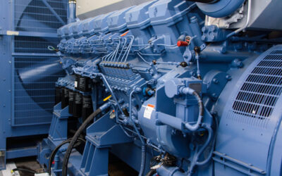 Diesel generator in a factory